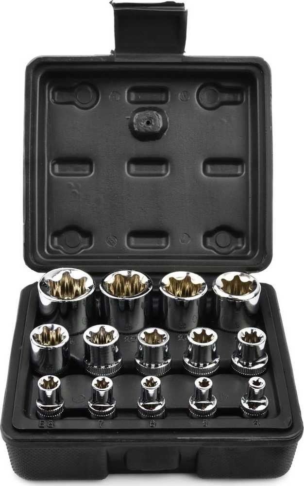 Geko TORX RAKTŲ RINKINYS E4-E24 14VNT.