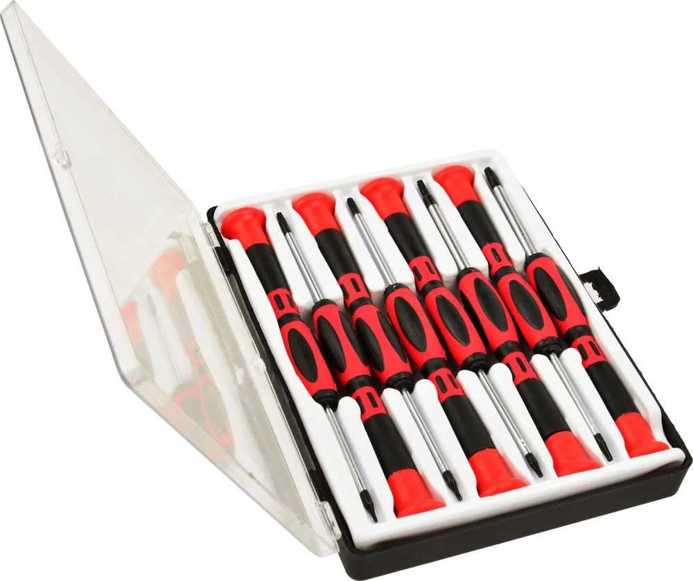 TORX atsuktuvų rinkinys 8vnt. CRV. T5; T6; T7; T8; T9; T10; T15; T20 GEKO G30632