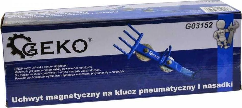 Geko UCHWYT MAGNETYCZNY NA KLUCZ pneumatinis I NASADKI (10) G03152 GEKO