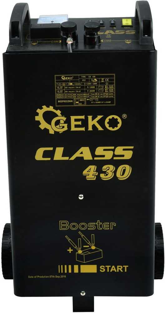 Akumuliatoriaus įkroviklis su paleidimo funkcija GEKO CLASS 430