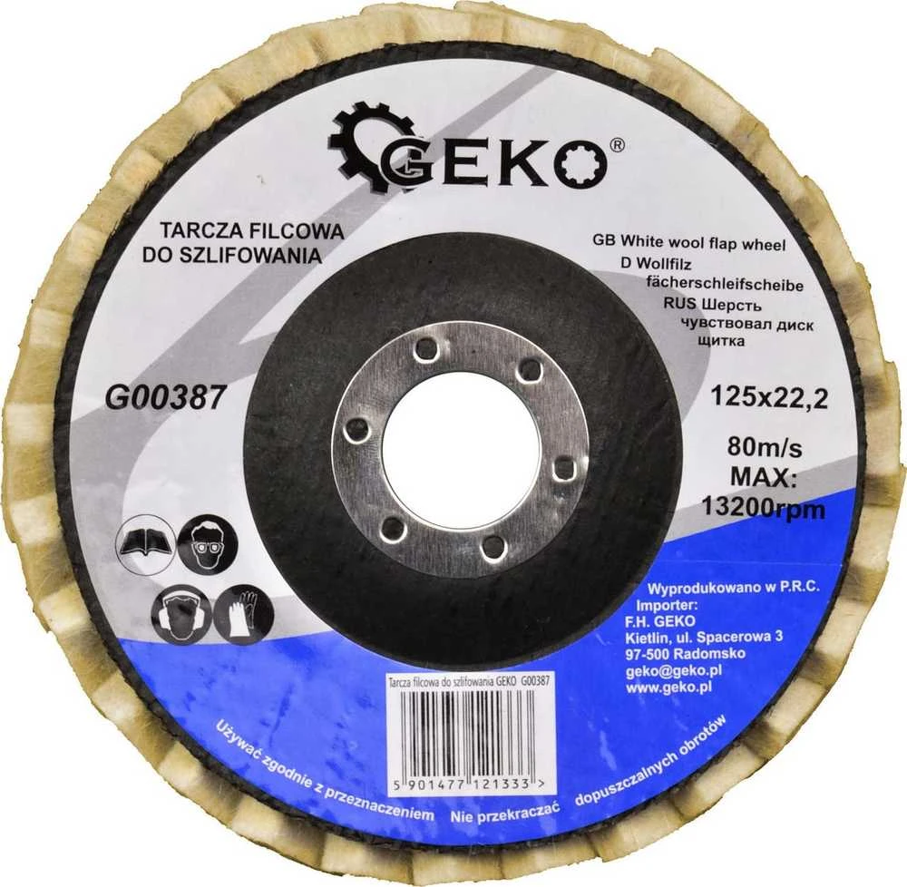 Geko veltinio šlifavimo diskas 125 mm (G00387)