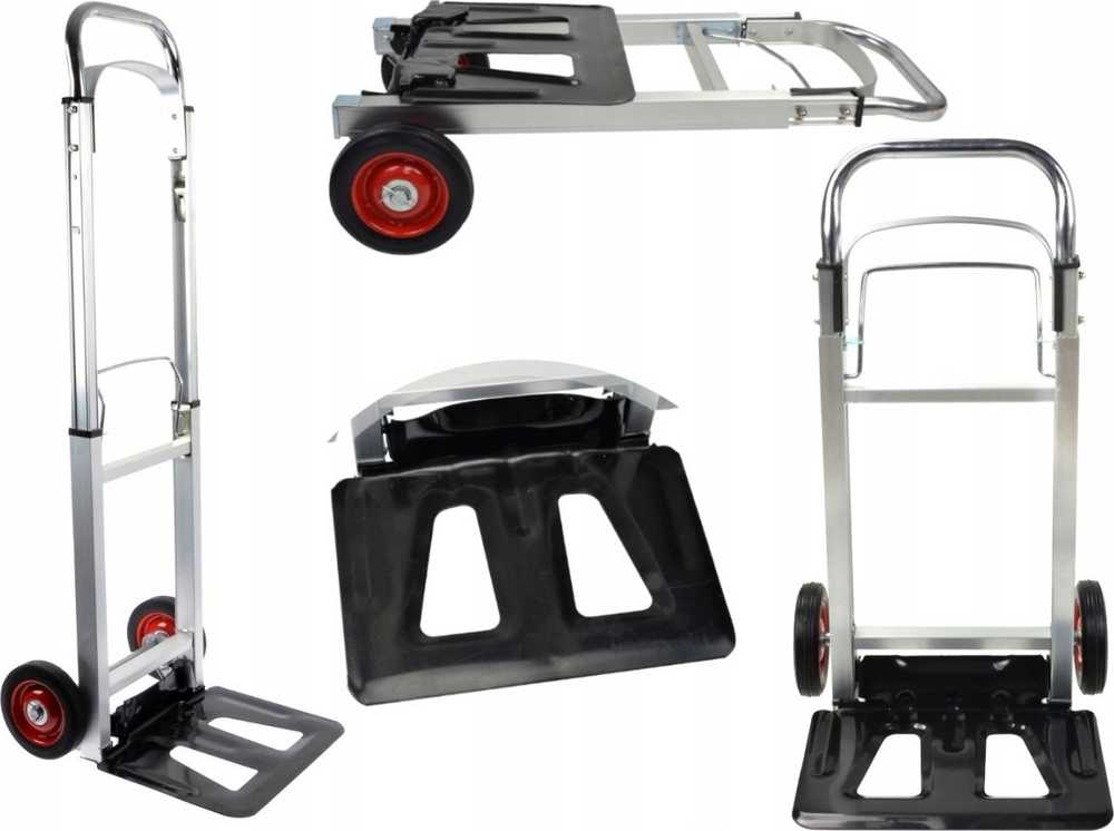 Geko Transportinis vežimėlis aliumininis 90 kg 355x240 mm (sulankstomas) (1)