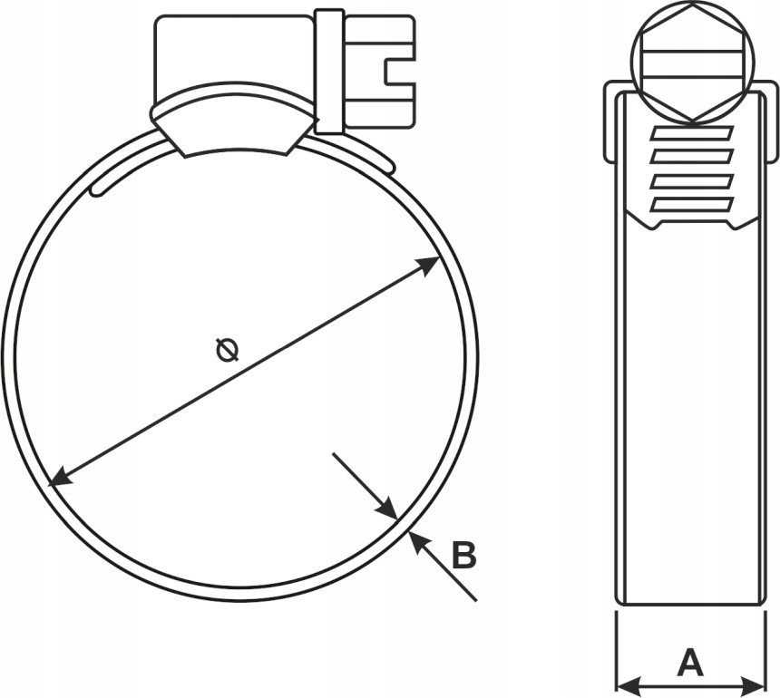 Geko W1 sliekinis spaustukas 9 mm 32–50 mm (25/500)