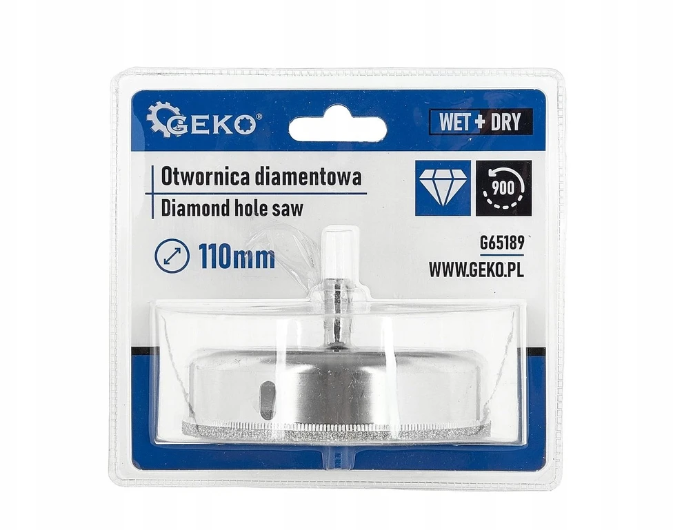 Geko Deimantinis vainikinis grąžtas GEKO 110 mm keramikai, gresui, akmeniui