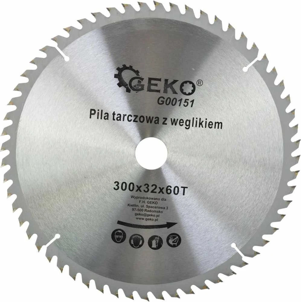 Geko DISKINIS Pjūklas 300x32mm 60 DANTŲ WIDIA