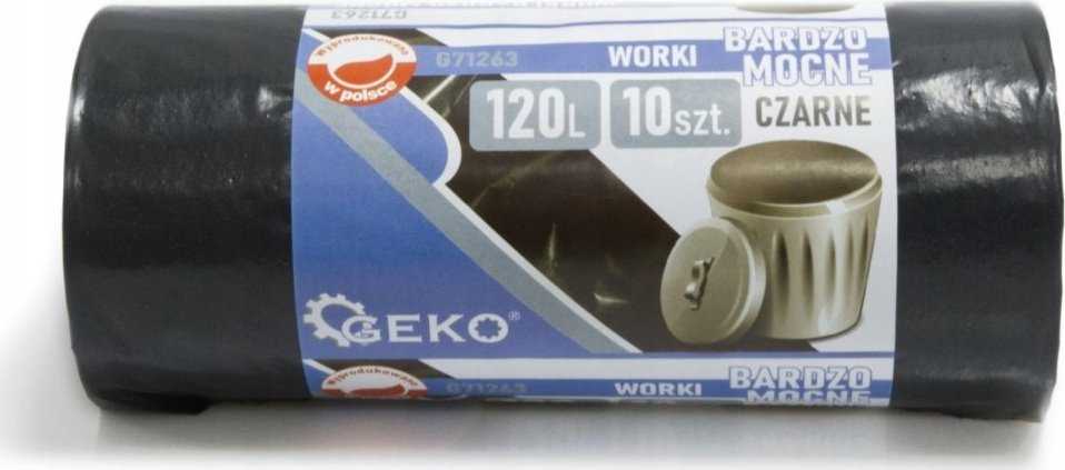 Geko Worki na śmieci 120L (rolka 10vnt) - juoda (18)