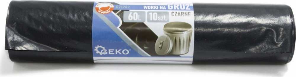Geko Worki na śmieci GRUZ 60L (rolka 10vnt) - juoda (12)