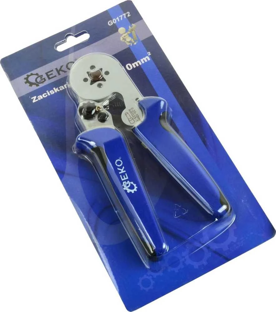 Geko užspaudimo įrankis 0,25-10 mm2 įvorėms /G G01772