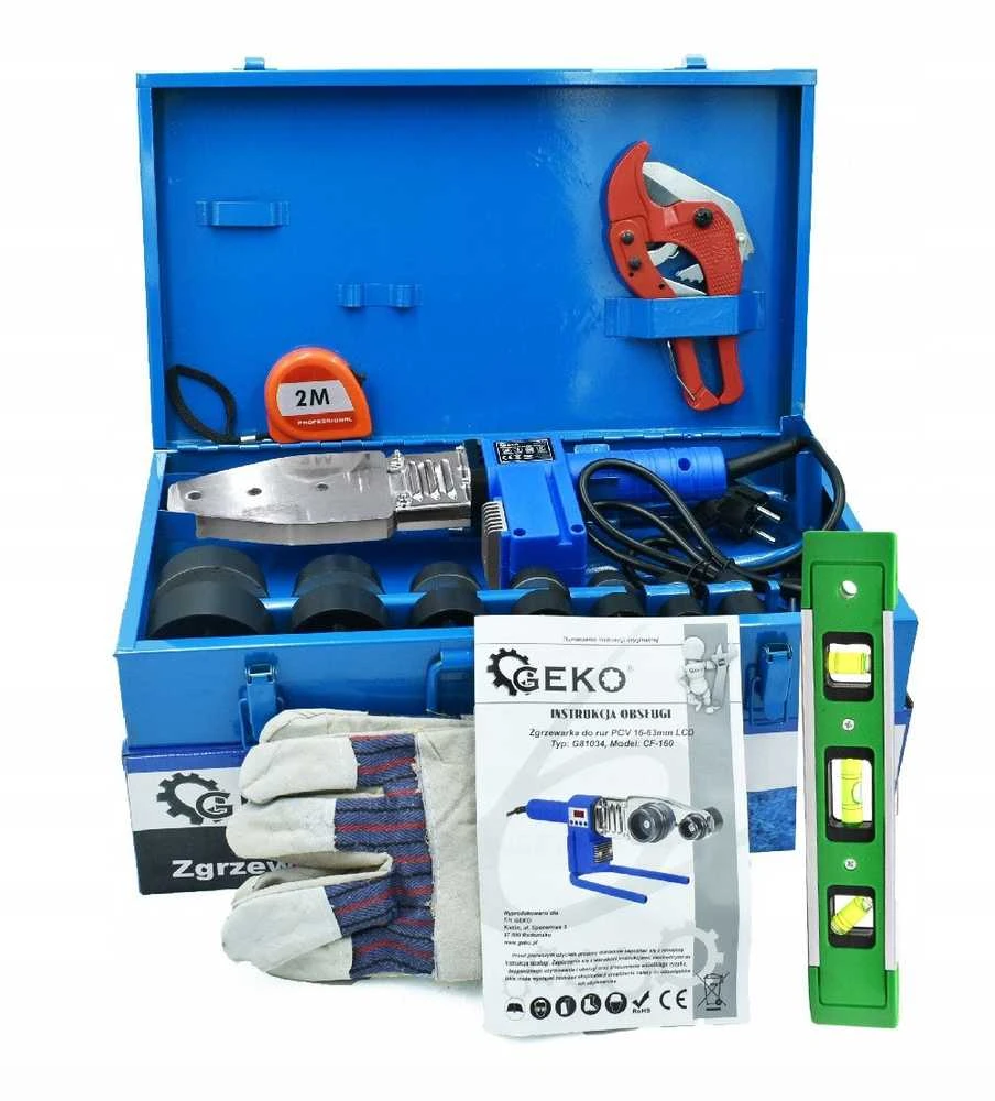 Geko PVC vamzdžių suvirintojas 16-63mm LCD (5)