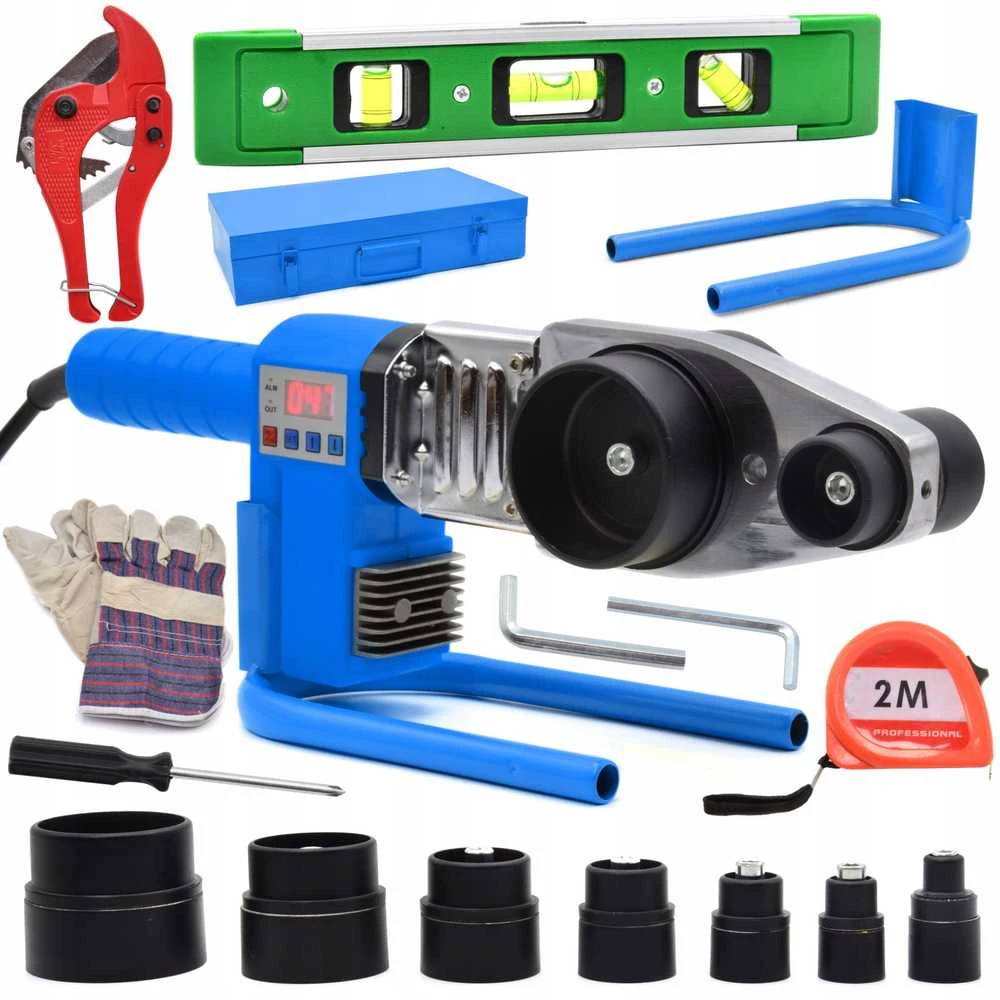 Geko PVC vamzdžių suvirintojas 16-63mm LCD (5)