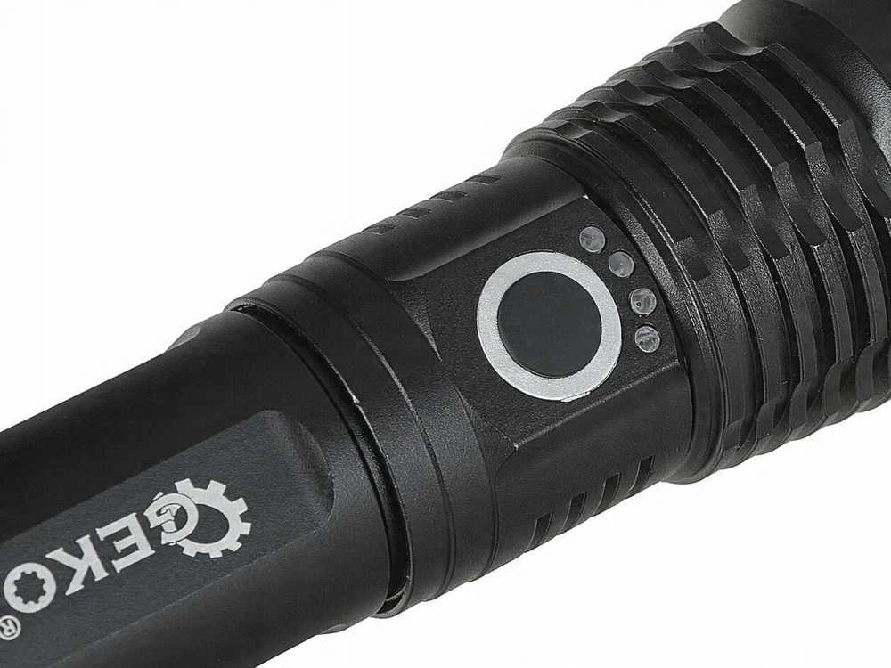 Žibintuvėlis Geko Žibintuvėlis taktyczna LED XHP50 15W 1800mAh 1500lm IPX8 (30)