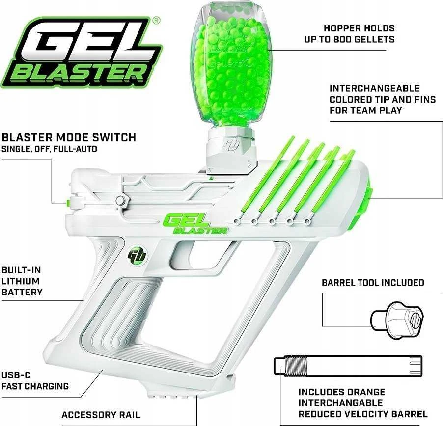 GEL BLASTER Žaislinis šautuvas SURGE su 10 000 gelio rutuliukų