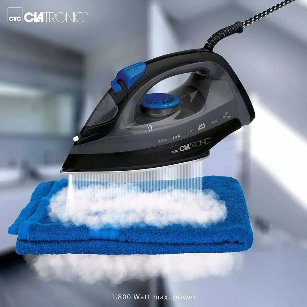Lygintuvas - Clatronic DB 3703 1800 W Nerūdijančio Plieno Juodas, Pilkas