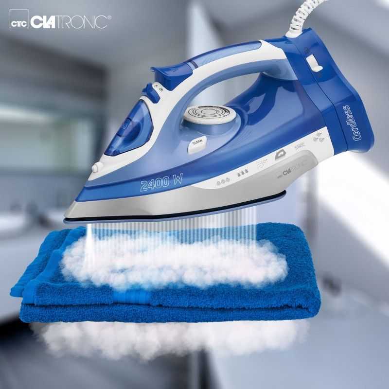 Clatronic belaidis garinis lygintuvas 2400 W su keraminiu padu DB 3706