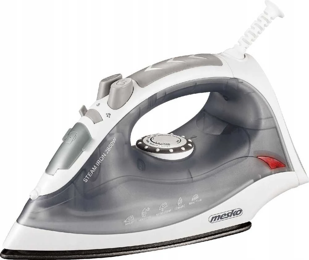 Mesko | MS 5037 | Garų lygintuvas | 2800 W | Vanduo tank capacity 170 ml | Continuous steam 35 g/min | Pilkas