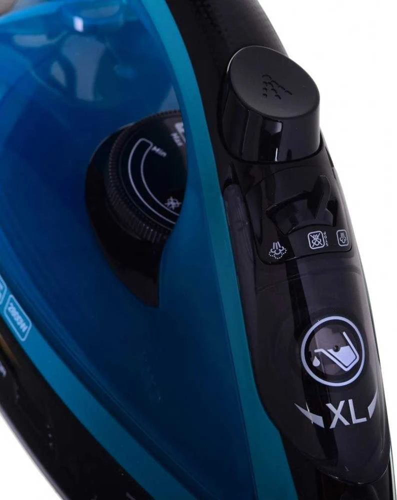 TEFAL | FV6832E0 | Garų lygintuvas | 2800 W | Vanduo tank capacity 270 ml | Continuous steam 50 g/min | Steam boost performance 260 g/min | Juodas/Mėlyna