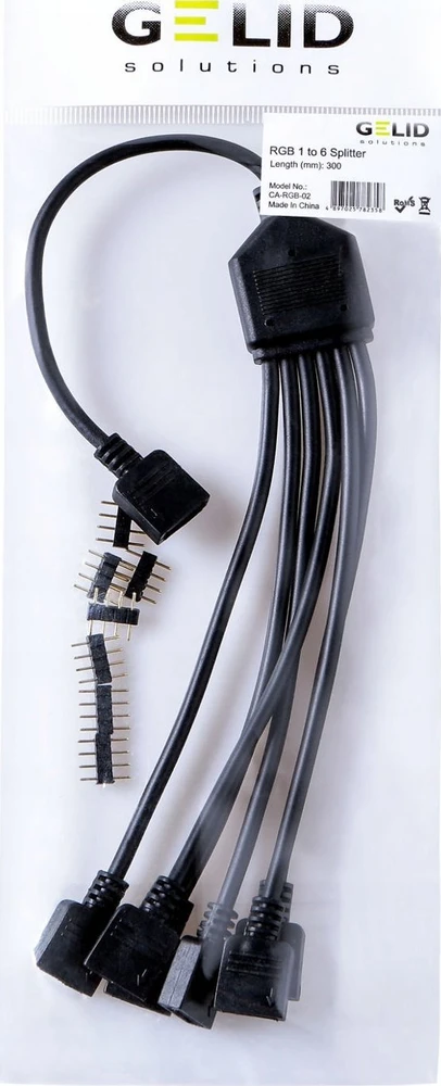 Gelid Gelid Solutions 1-zu-6 Splitterkabel für RGB / ARGB Header - 300 mm