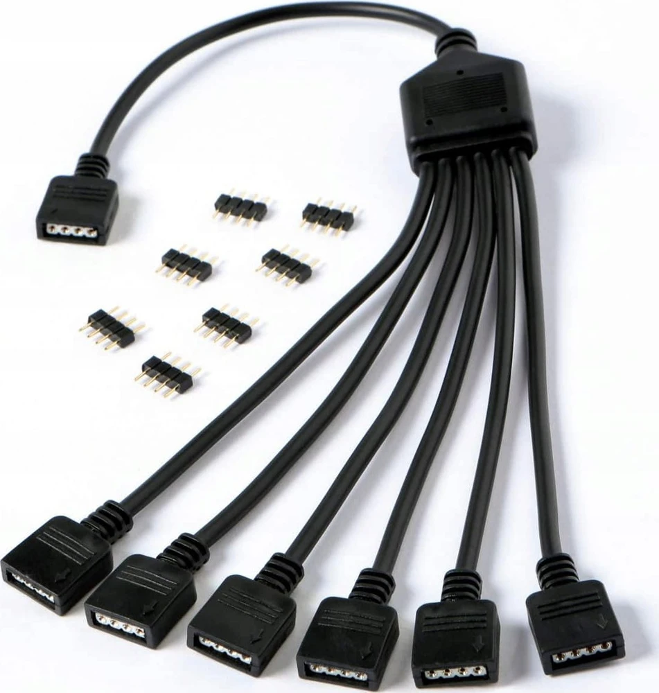 Gelid Gelid Solutions 1-zu-6 Splitterkabel für RGB / ARGB Header - 300 mm