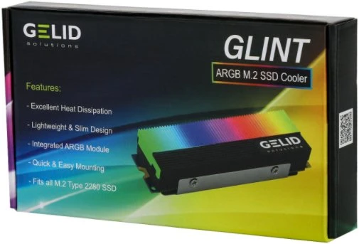 Gelid Solutions Gelid GLINT ARGB M.2 2280 SSD aušintuvas (M2-RGB-01)