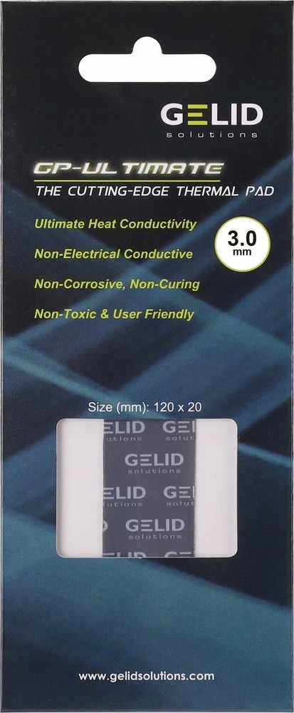 Gelid Solutions Termo Pagalvėlė - Gelid Ultimate 120x20x3mm 3.2g/cm³