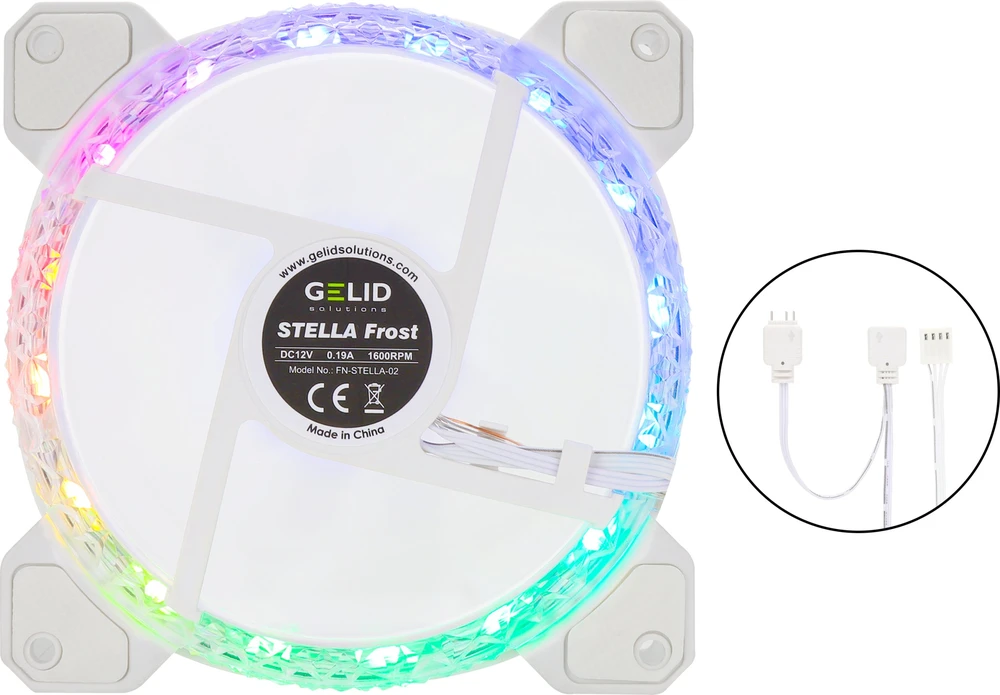 Gelid Solutions Ventiliatorius Gelid Stella Frost 120mm D-RGB (FN-STELLA-02)