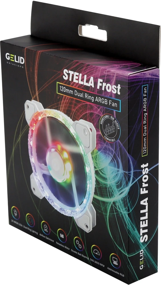 Gelid Solutions Ventiliatorius Gelid Stella Frost 120mm D-RGB (FN-STELLA-02)