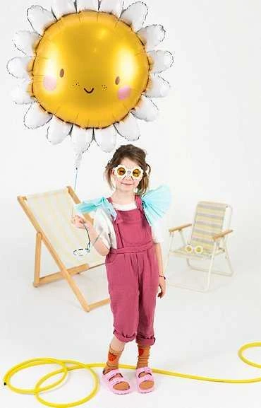 PartyDeco Folinis balionas Saulutė, 90cm