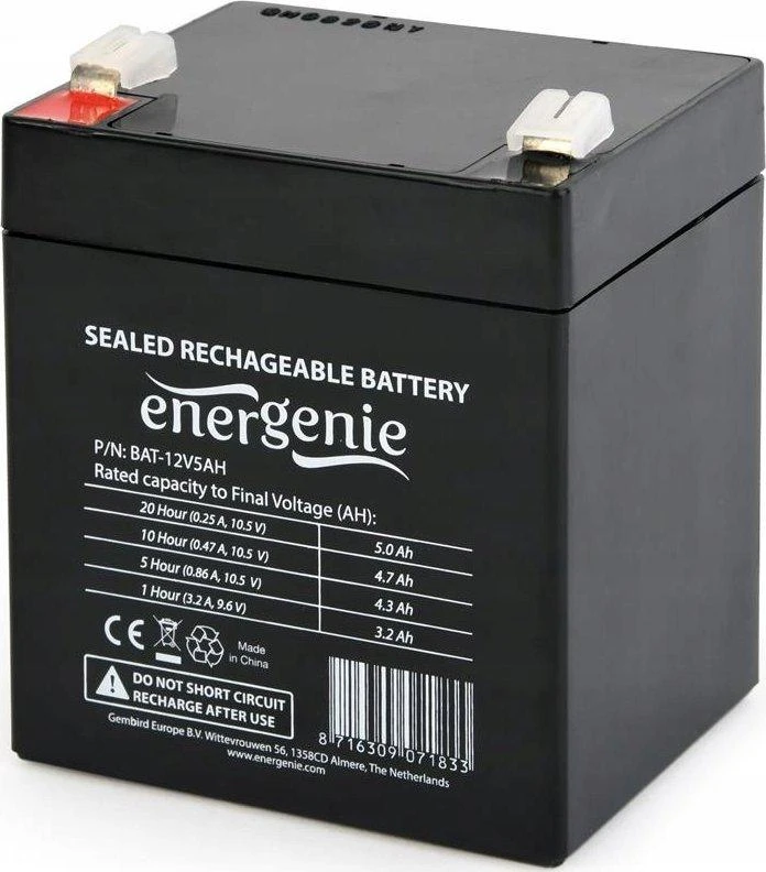 Įkraunama baterija Gembird BAT-12V5AH 12 V 5 Ah 