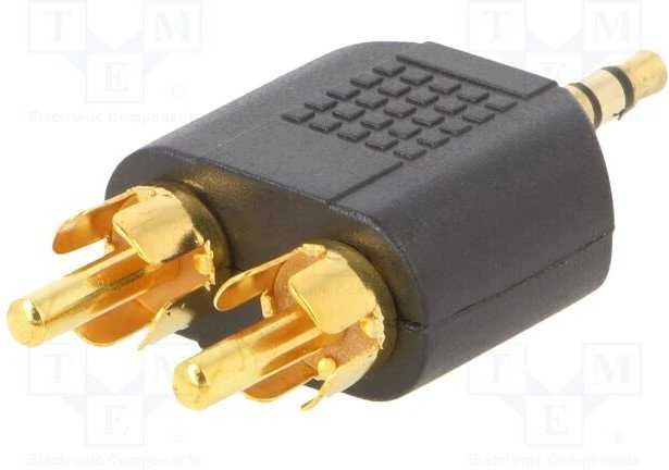 Gembird 3,5 mm kištukas - 2 x RCA kištukas