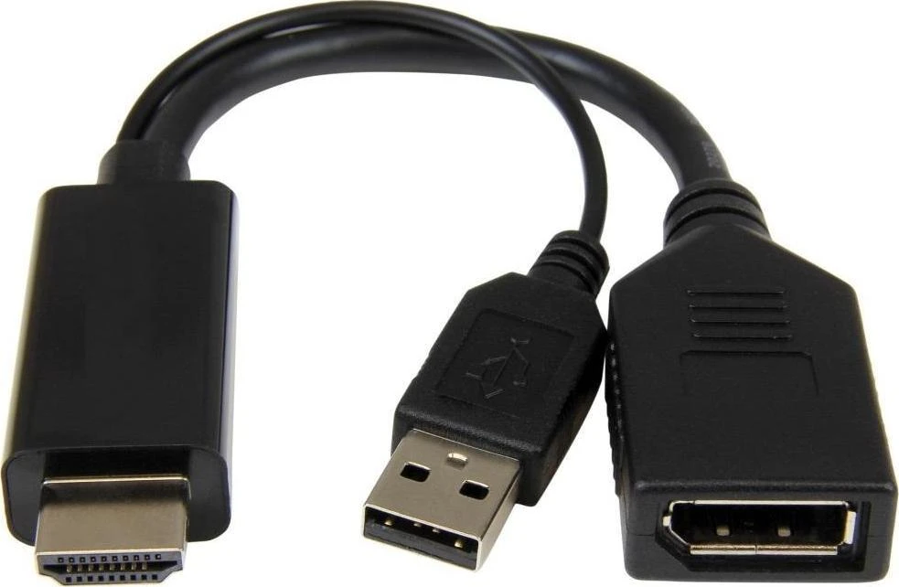 Gembird HDMI į DisplayPort adapteris su USB galia