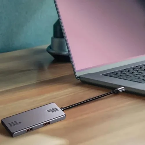 „Gembird UHB-CM-U310-A2C2-01“, 4 prievadų A + C USB 3.2 (2 kartos) C tipo šakotuvas