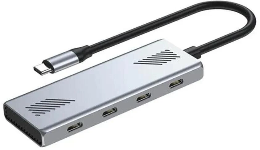 „Gembird UHB-CM-U310-C4-01“, 4 prievadų USB-C 3.2 (2 kartos) C tipo šakotuvas