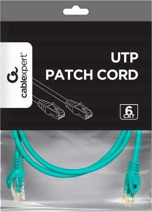 GEMBIRD Patch cord cat.6 UTP 1,5m žalia