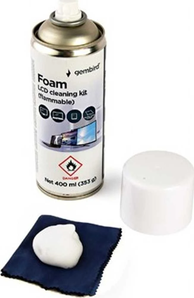Valiklis Gembird Foam LCD valymo rinkinys | CK-LCD-08 | Foam Cleaner LCD / TFT ekranams | 400 ml