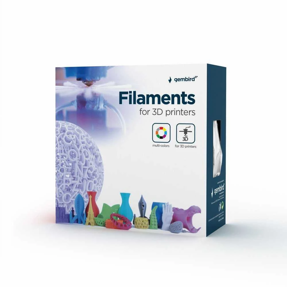 Gembird High Speed PLA Filament 1.75mm 1kg juoda - 3DP-PLA1.75HY-01-BK