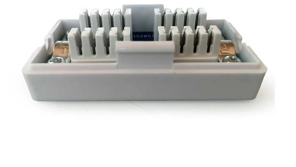 GEMBIRD NCA-LSAS6-01 Gembird RJ45/RJ45 in-line jungtis cat.6, LSA (Krone), FTP, ekranuotas, sidabrinis