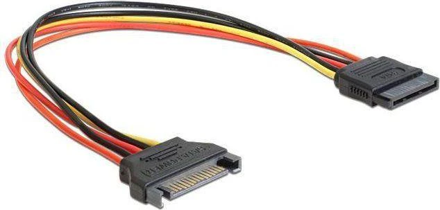 GEMBIRD CC-SATAMF-01 SATA maitinimo prailginimo kabelis 15 kontaktų M/F 30 cm