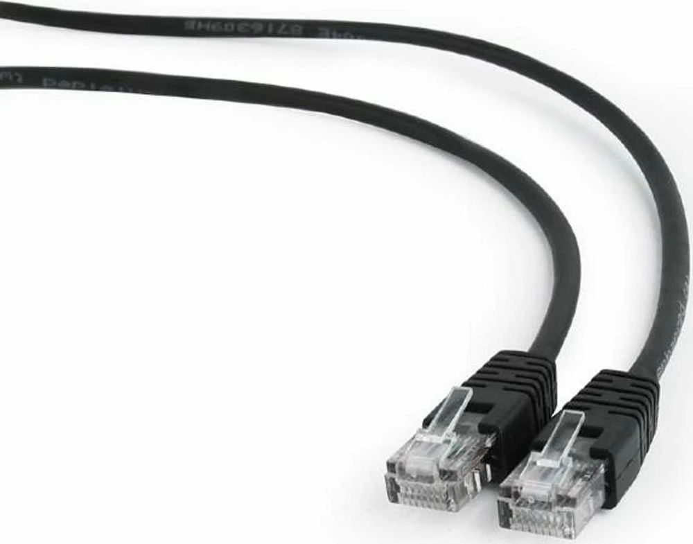 Gembird Cablexpert | Komutacinis laidas | UTP | Juodas RJ45 | RJ45