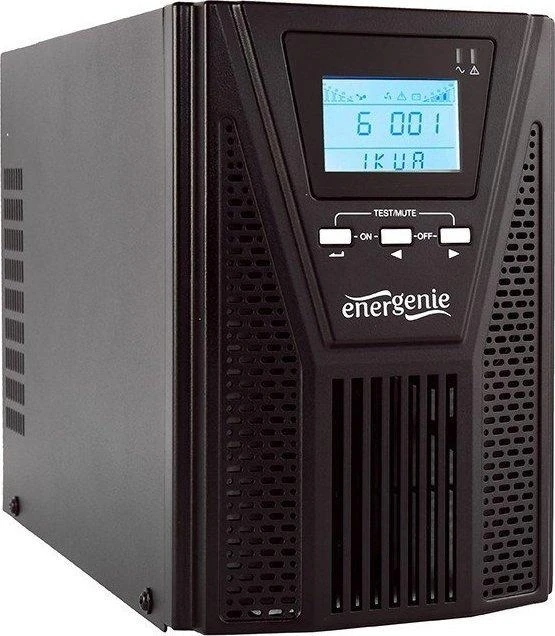 Gembird ENERGENIE EG-UPSO-1000 online UPS 1000VA 1x Schuko 3x IEC LCD ekranas juodos spalvos