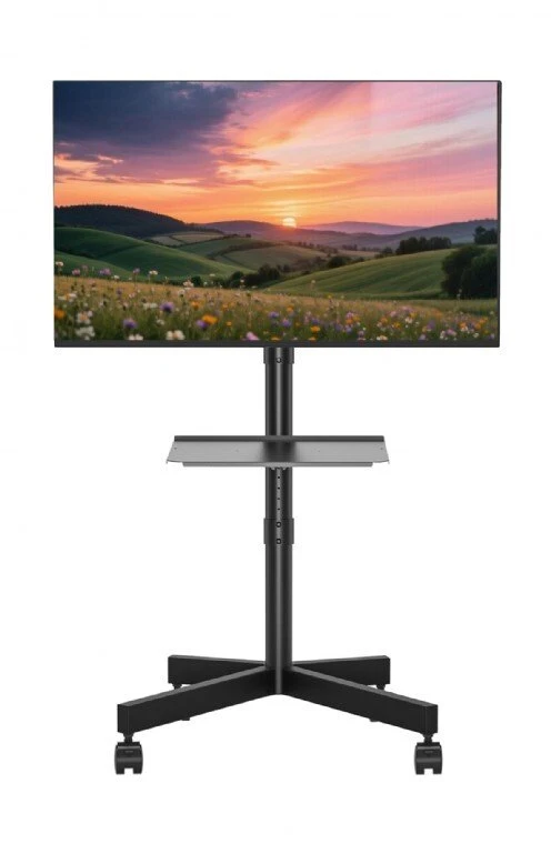 Laikiklis Gembird Televizoriaus stovas, mobilus ant ratukų (reguliuojamas), 32" - 55" (32" - 55"), spalva juoda