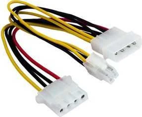 „Gembird Molex x2“ – ATX/EPS 4 kontaktų, 0,15 m, daugiaspalvis (CCPSU4)