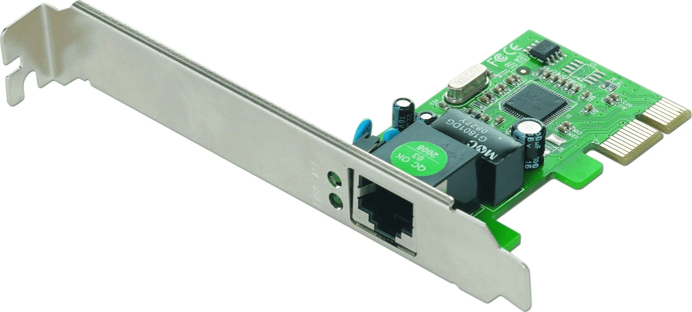 GEMBIRD NIC-GX1 Gembird 1-GIGABIT PCI-Express Fast Ethernet kortelė, Realtek mikroschemų rinkinys