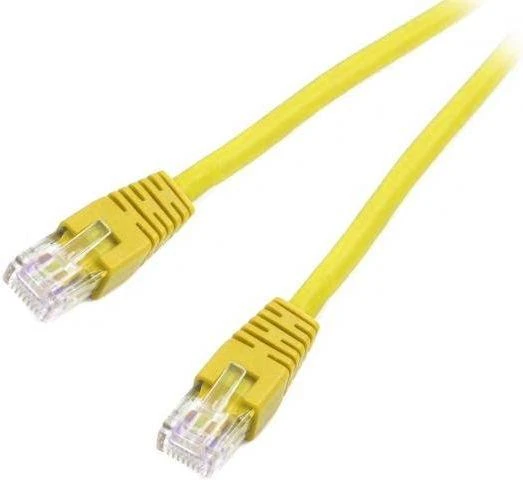 GEMBIRD PP6U-1M/Y Gembird UTP Cat6 Patch laidas, 1 m, geltonas