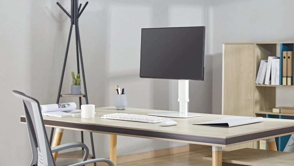 Laikiklis Gembird MS-D1ST-02 Height adjustable full-motion monitorius desk stand, 17"-32", juodas