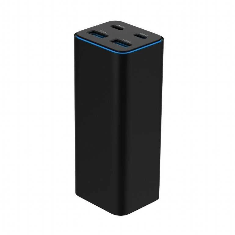 Gembird GaN 4x USB maitinimo šaltinis 100W, juodas