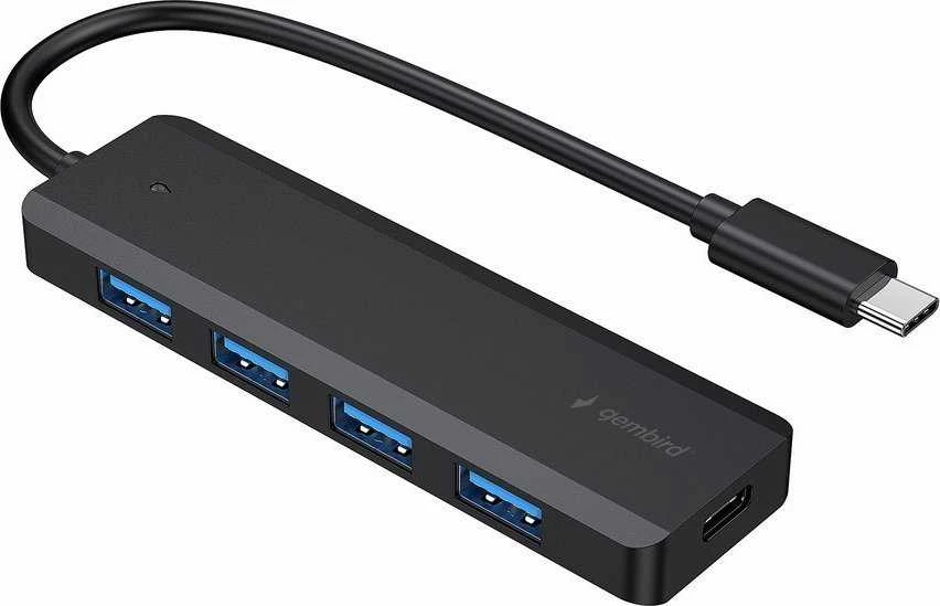 Gembird | 4 prievadų USB 3.1 (Gen 1) Type-C Hub | UHB-CM-U3P4P-01
