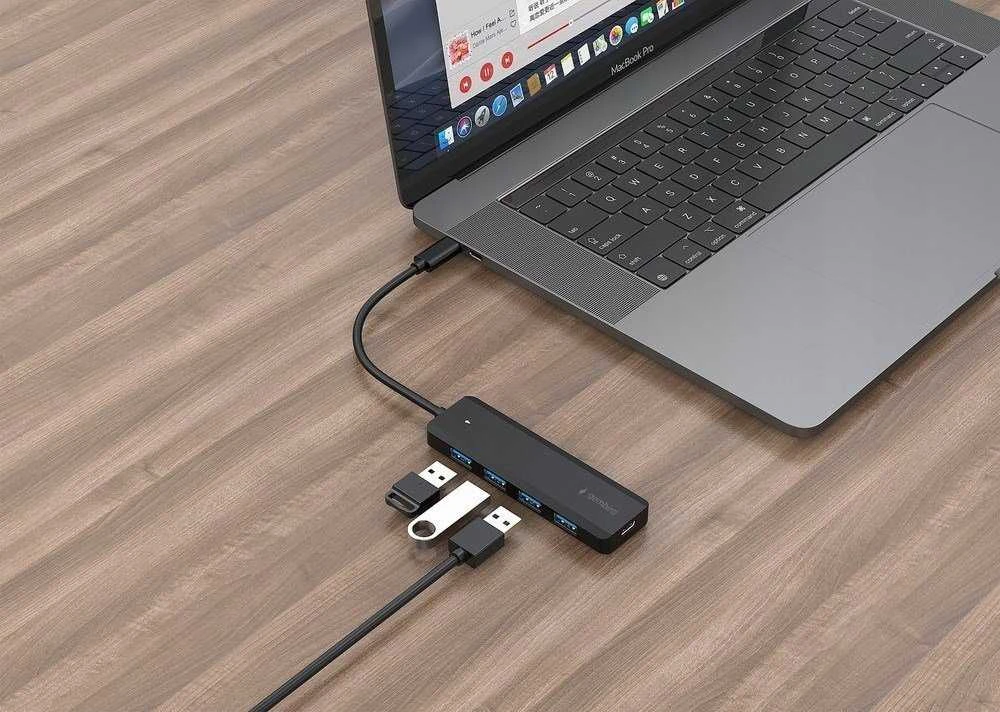 Gembird | 4 prievadų USB 3.1 (Gen 1) Type-C Hub | UHB-CM-U3P4P-01