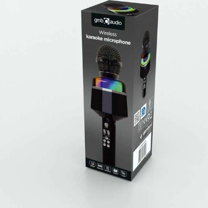 Gembird | Belaidis karaoke mikrofonas | MICBT-01-BK