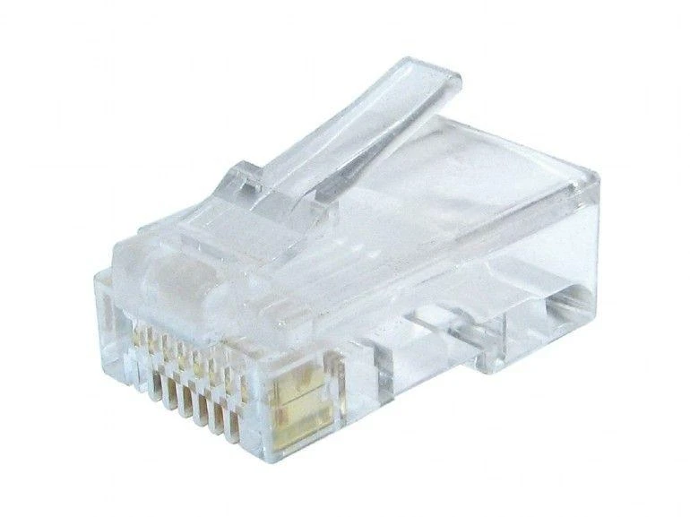 GEMBIRD LC-8P8C-002/50 Gembird LAN modulinis kištukas 8P8C kietam CAT6 LAN kabeliui, 30U 50 vnt.