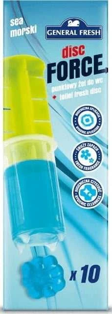 Tualeto gelio aplikatorius General Fresh Disc Force, 60 ml, jūrinio kvapo